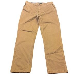 Orvis | Mens 34W 30L | Stretch Cotton Chino Pants | Dark Tan Khaki